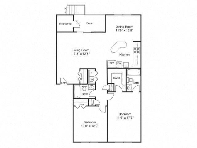 Floorplan - Fairhaven Residential Garden Apartment Homes