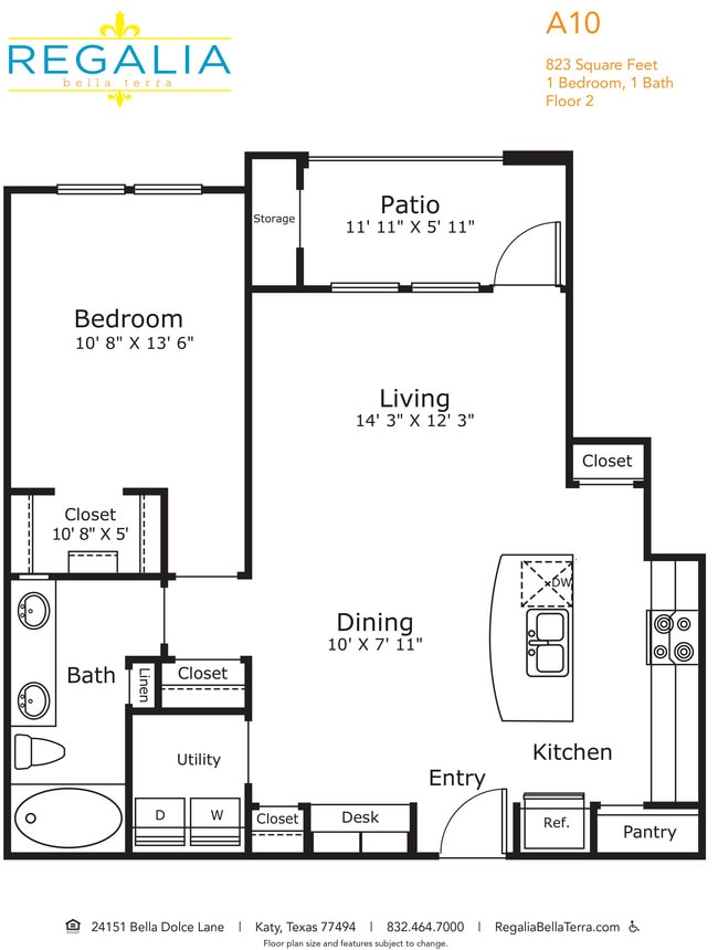 Floorplan - Regalia Bella Terra apartments