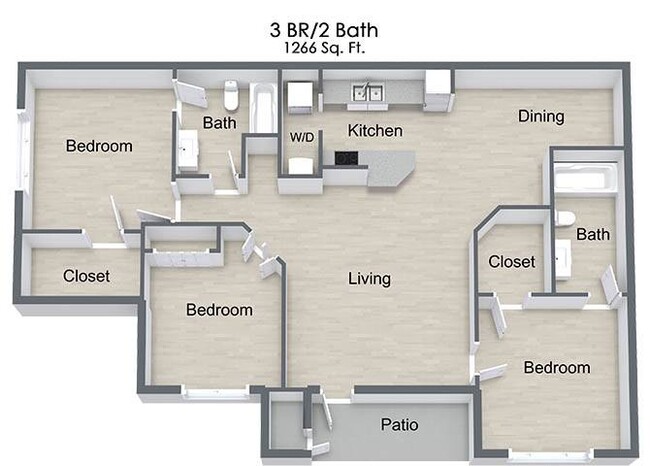 Floorplan - Pine Tree Apartments