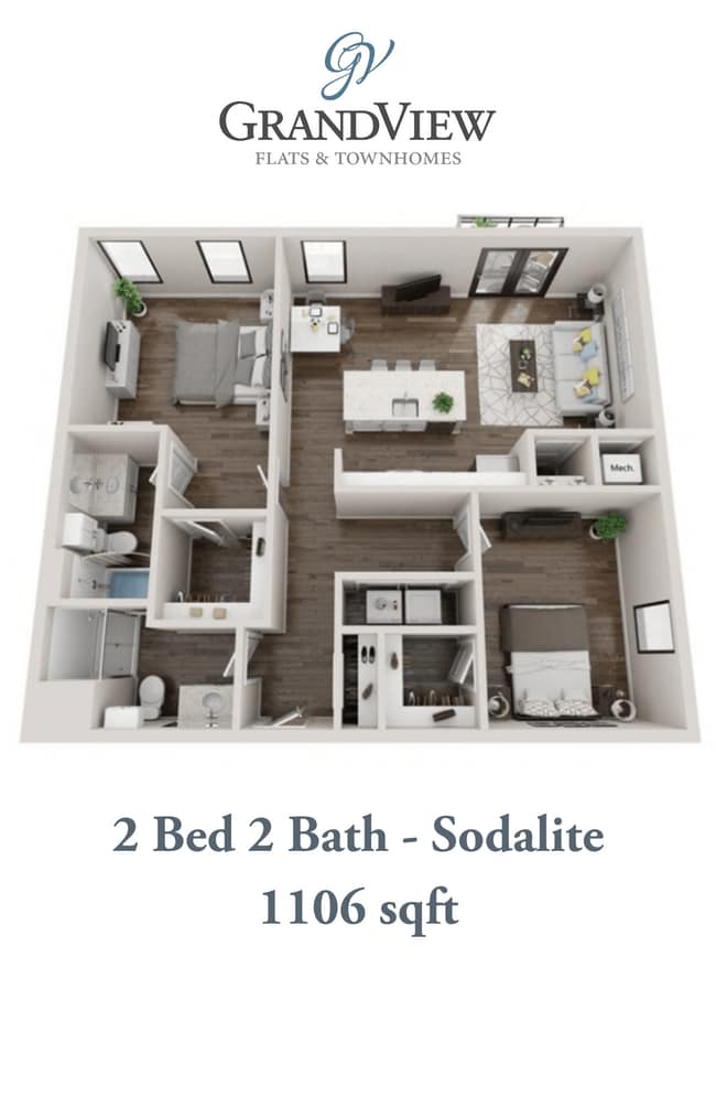 Floorplan - GrandView Flats and Townhomes