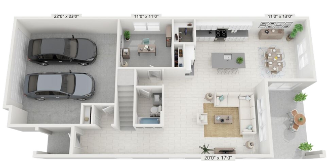 Floorplan - Nuvo- Boca Single Family Homes and Townhomes