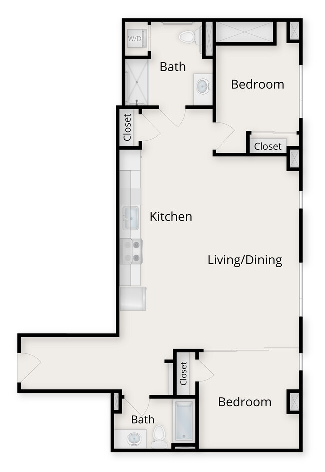 Sequel - K 2x2 - 2 Beds - 2 Baths - 1038 Sq. ft. - Sequel