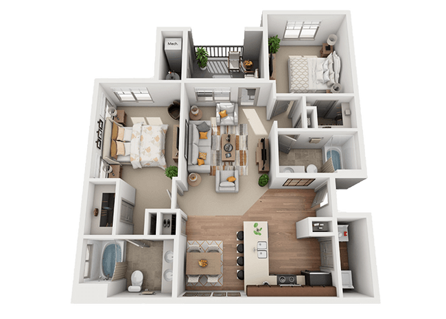 Floorplan - Foothill Lofts Apartments and  Townhomes