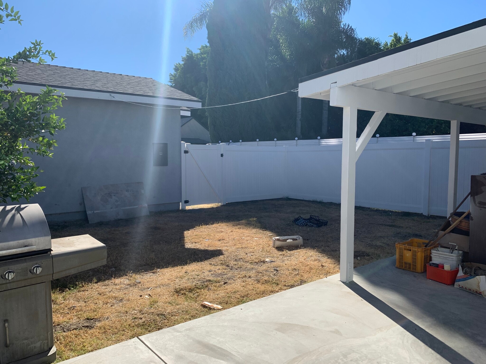 Back yard - 15344 Leadwell St