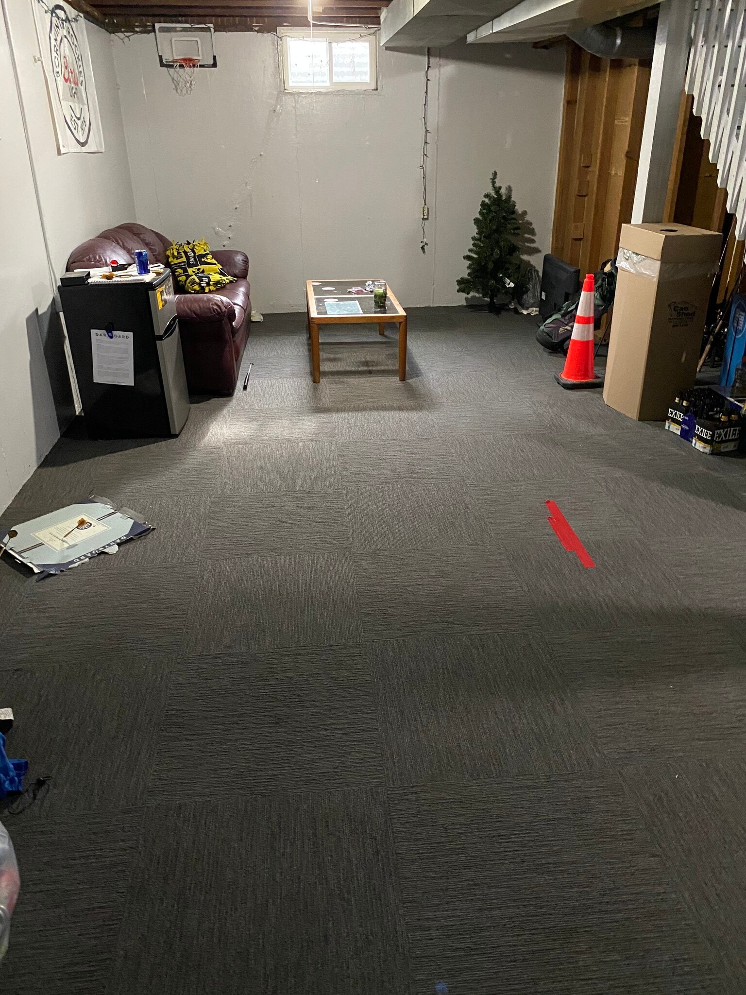 Family room in basement - 609 S Lucas St