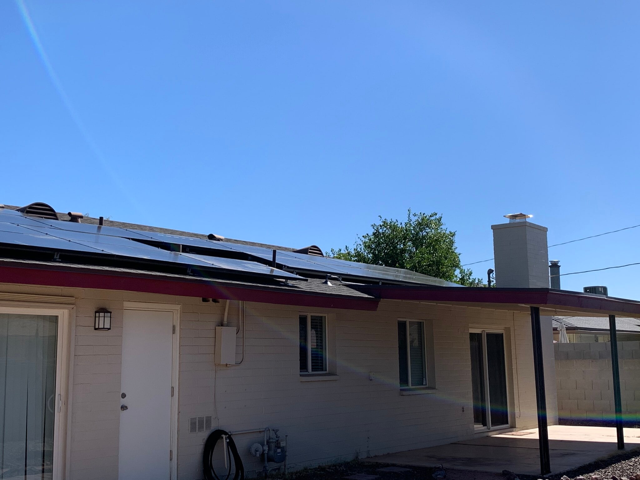 Owned solar panels - 1207 E Loyola Dr