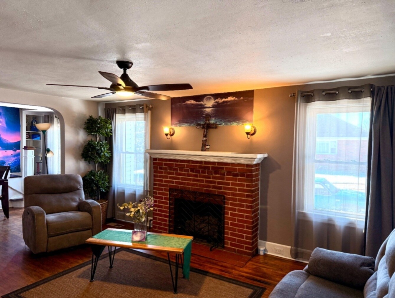 Living room w. Dining in the back - 319 Clymer Ave
