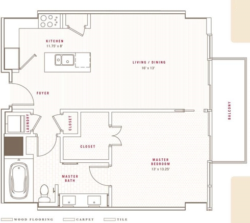 1BR/1BA - Alteza Residences