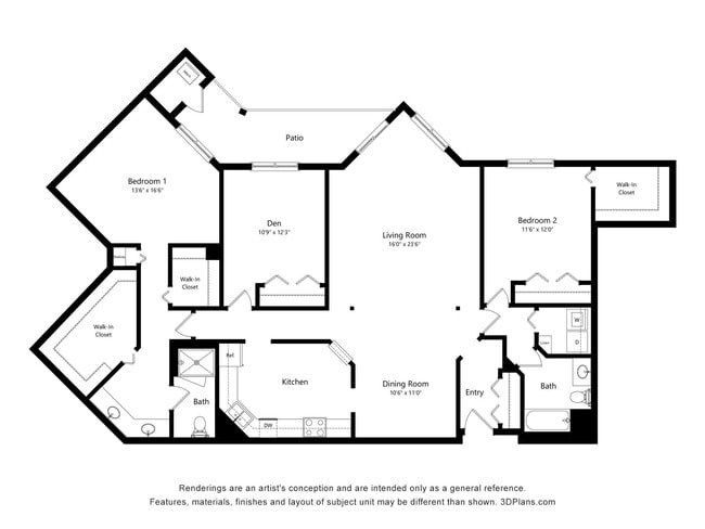 Floorplan - Crosby Pointe Apartments
