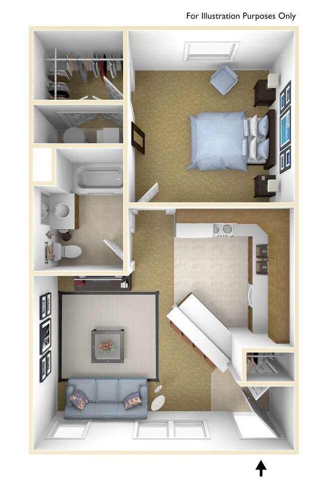One Bedroom Apartment - The Quarry Apartments