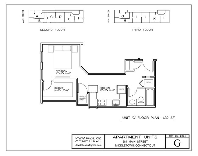 Unit G Floor Plan Photo - 584 Main St