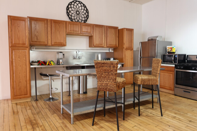 Industrial Style Kitchen - - 1709 Washington Ave