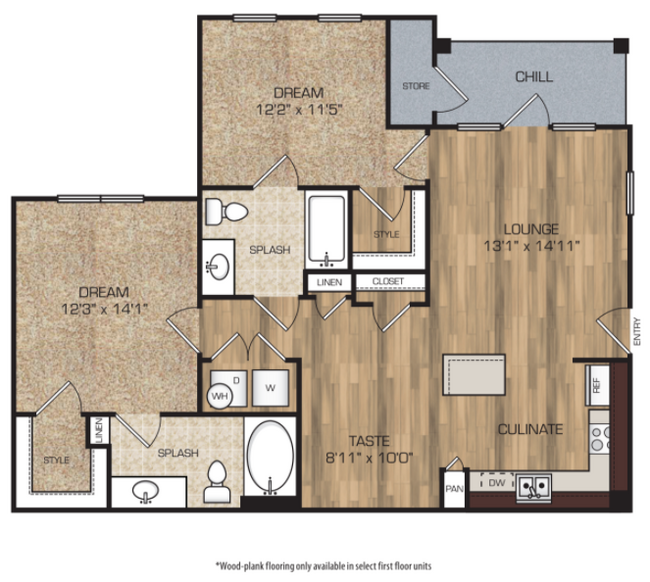 1037 Sq Ft - Encore Landing Apartments