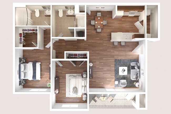 Floorplan - Garden Trail Apartments