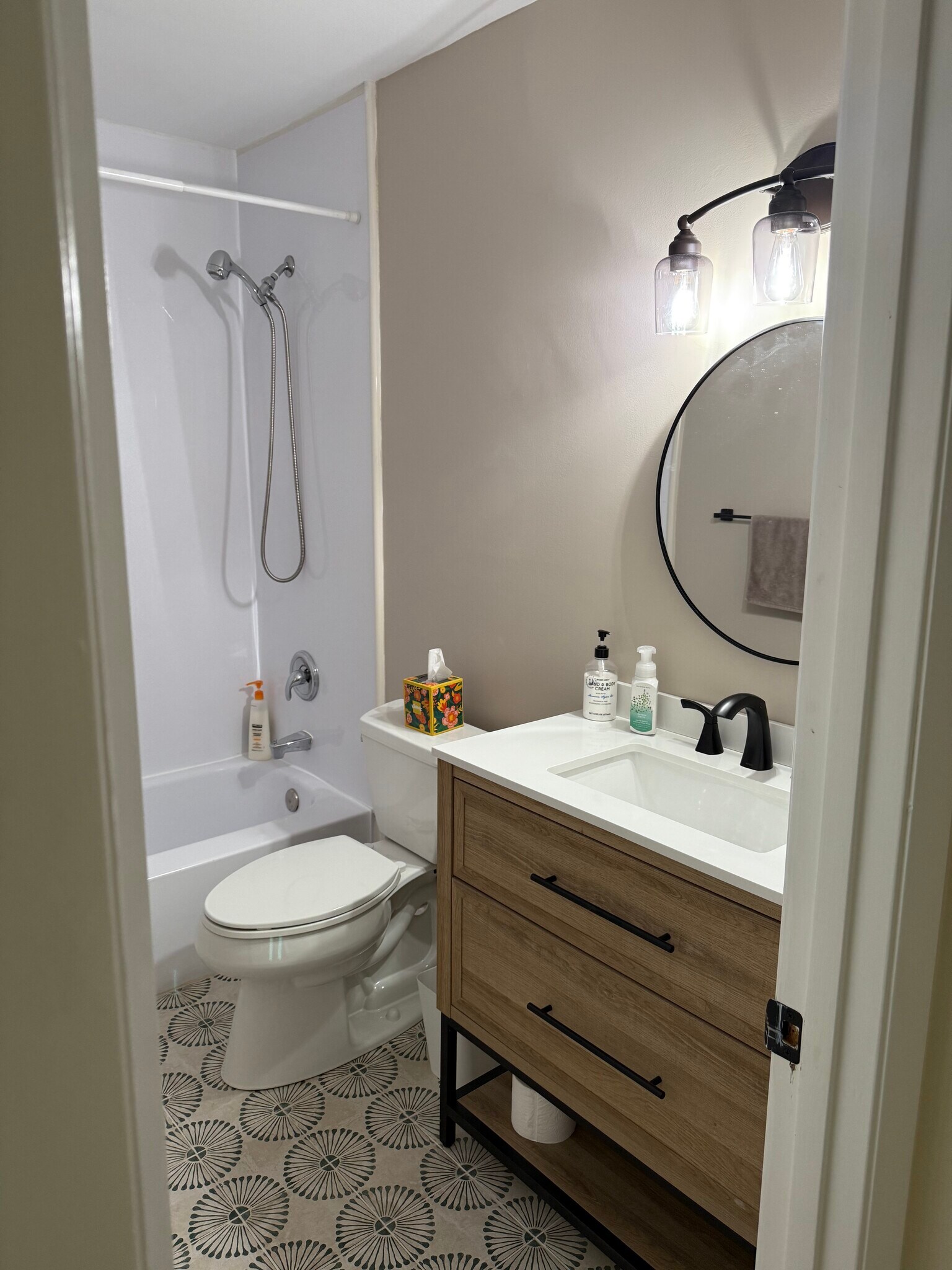 First floor bath, renovated 2025 - 32 Village Walk