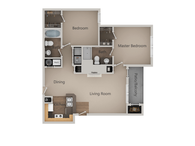 Floorplan - Pinehurst Apartments