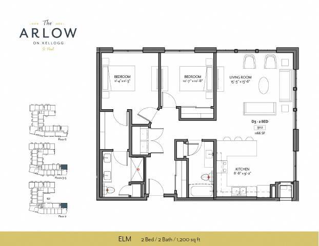 Floorplan - The Arlow on Kellogg