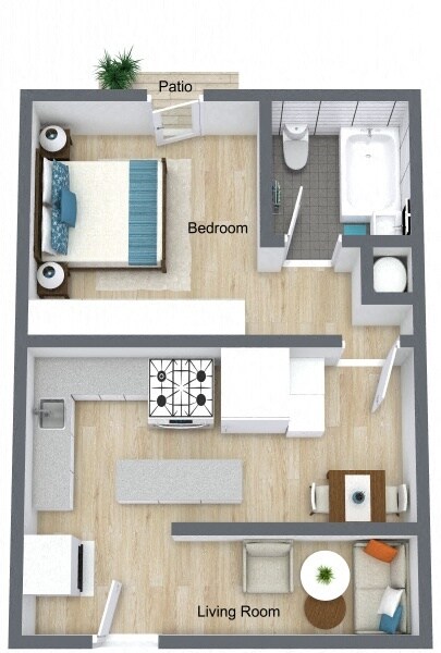 Floorplan - Hawthorne Apartments
