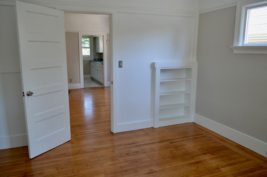 built-ins in primary bedroom - 568 Merrimac St