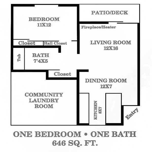 Floorplan - Bonnie Brae Apartments