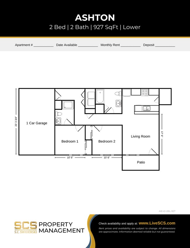 Floorplan - SCS Hortonville Apartment Community
