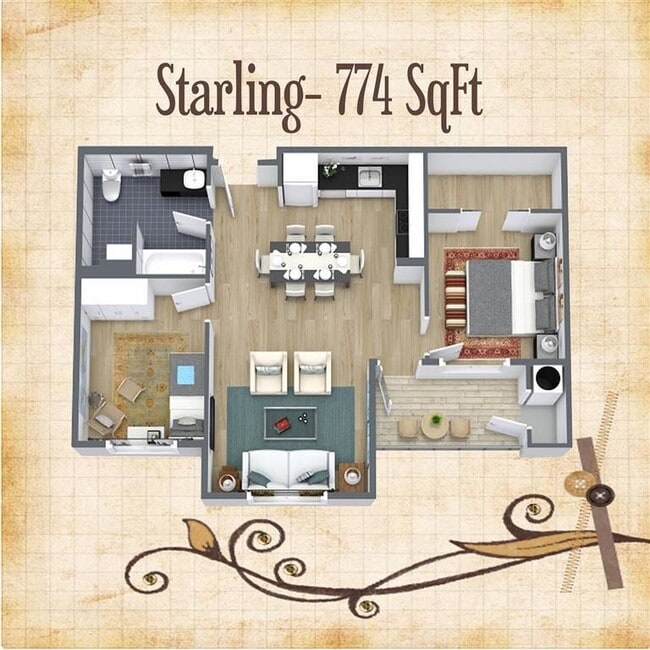 Floorplan - LARC at Olympia (Senior Housing 62+)