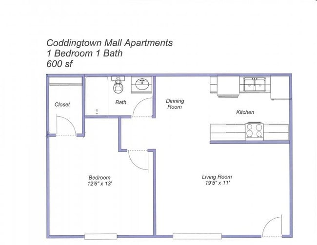 Floorplan - Coddingtown Mall Apartments