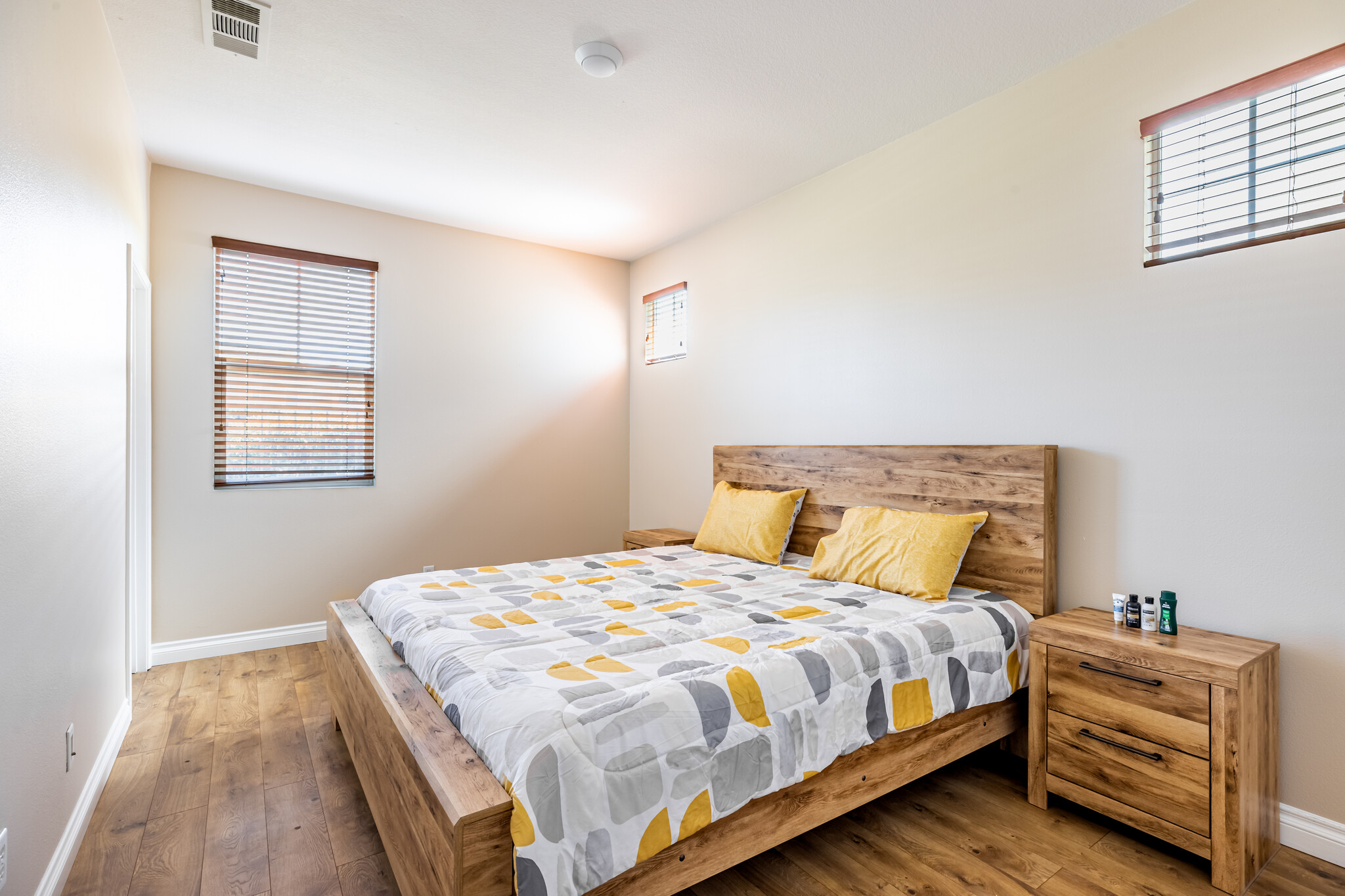 Bedroom 4 (downstairs) with full bath. King size bed - 11013 Ragsdale Rd