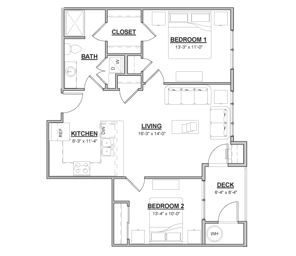 2BR/1BA - Wheat Ridge Town Center Apartments