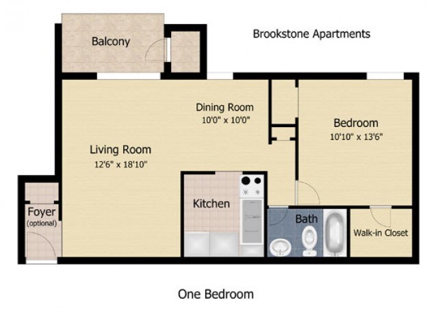 1 Bedroom - Brookstone