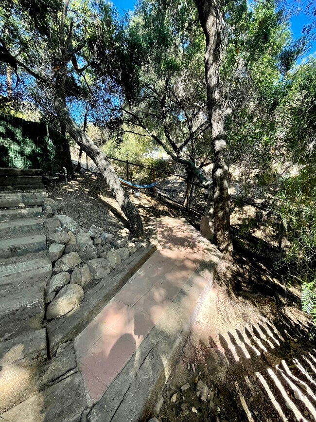 Walkway to hammock and yard - 21366 Entrada Rd