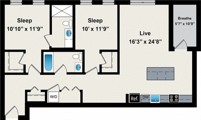 Floorplan - Reside on Jackson