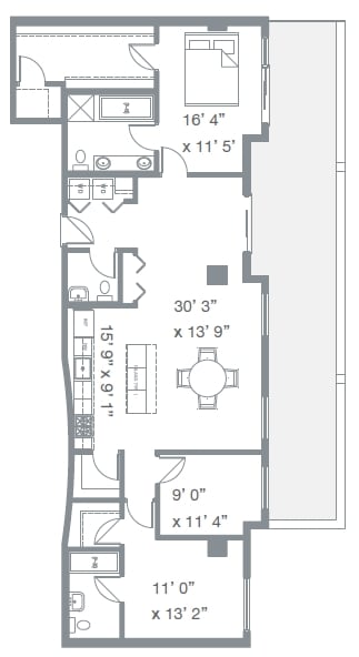 2BR/2.5BA - Watermark Condos
