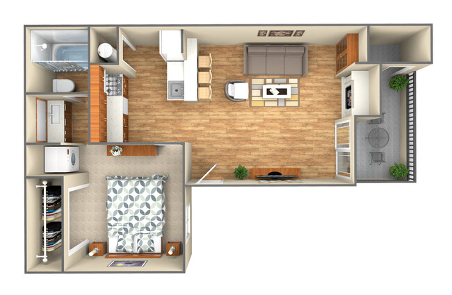 Floorplan - Brandon Oaks Apartment Homes