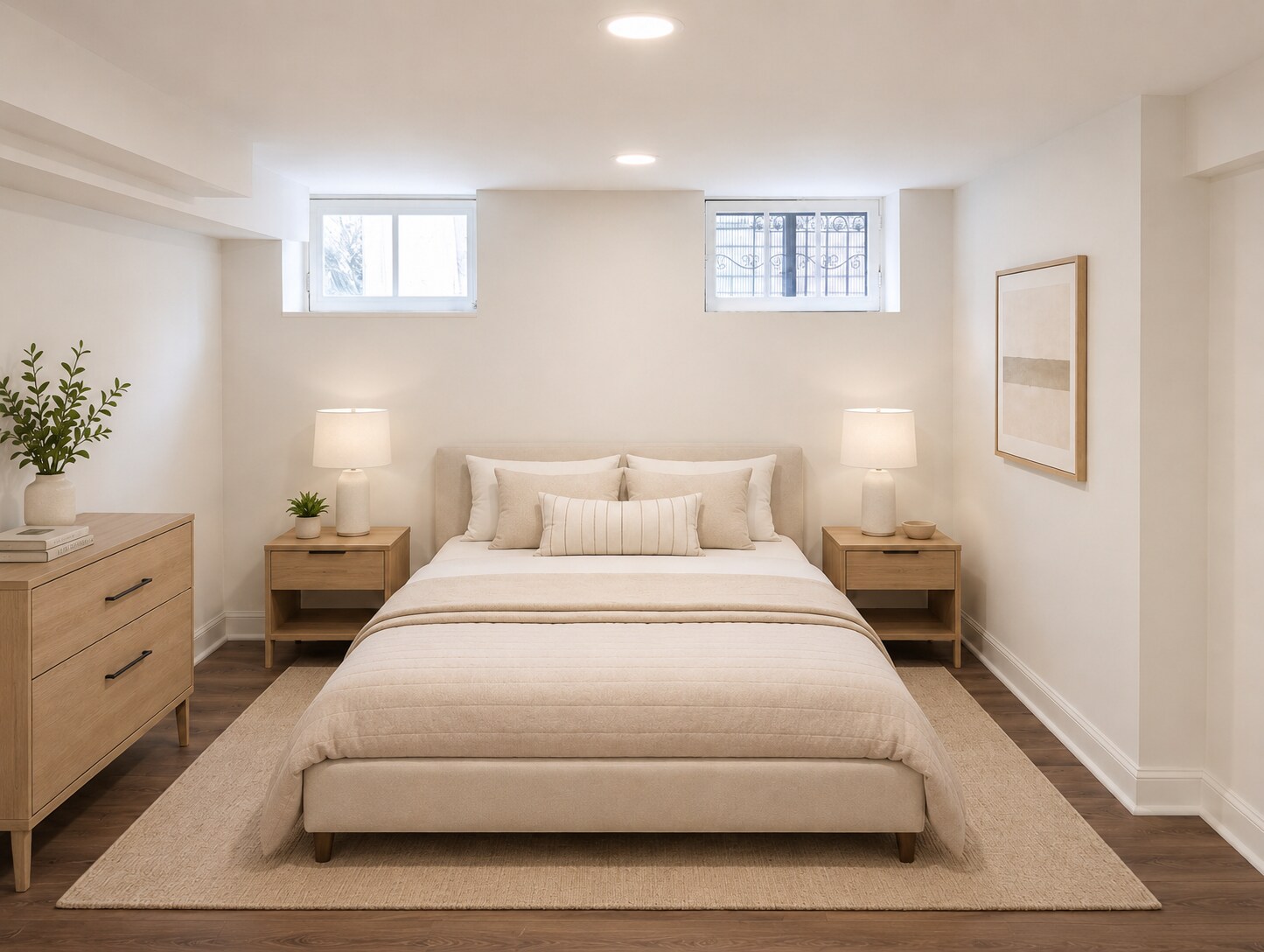 AI Staged Bedroom - 923 N Calvert St