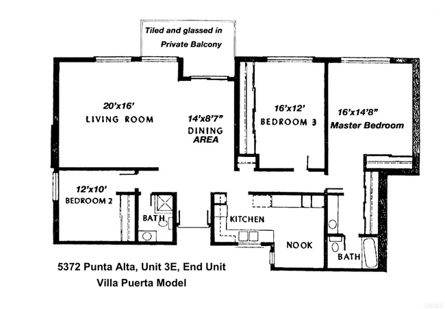 Condo Layout - 5372 Punta Alta