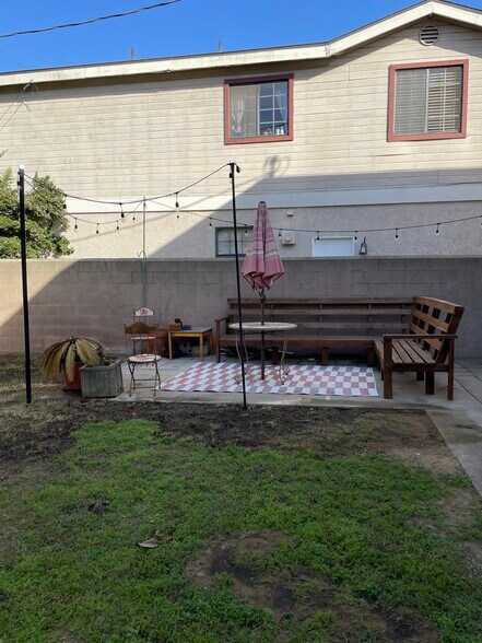 Backyard seating area - 2215 Mathews Ave