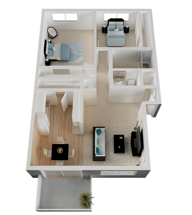 Floorplan - Campbell West Apartments