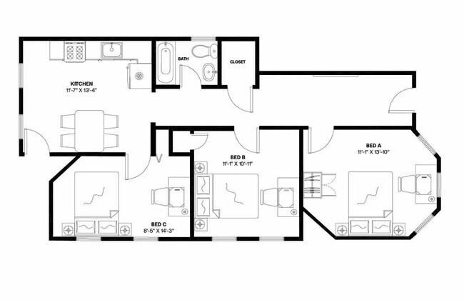 Building Photo - Room in Shared 3 bed/1 bath home