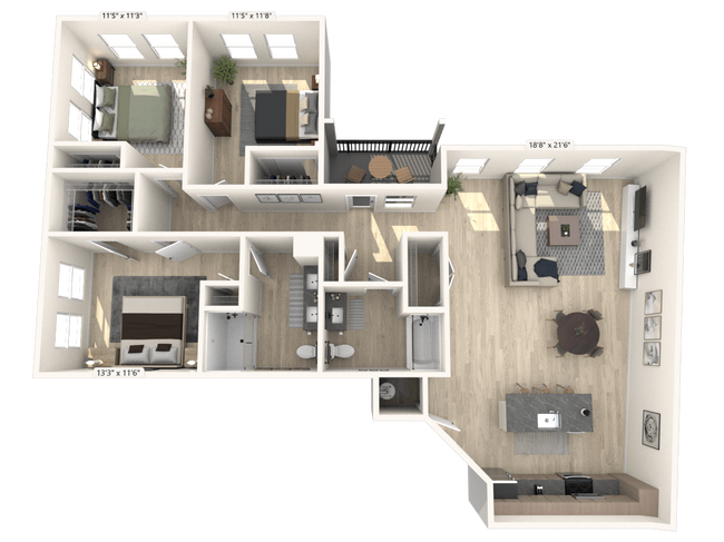 Floorplan - Ironwood Flats
