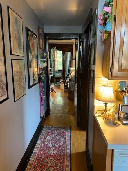 View West from Kitchen Into Living Room - 3733 N Greenview Ave