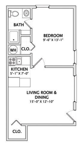 Floorplan - Smith Apartments @ 610 W Stoughton St