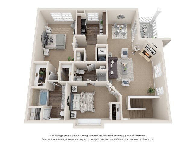 Floorplan - Fairlane Woods Apartments