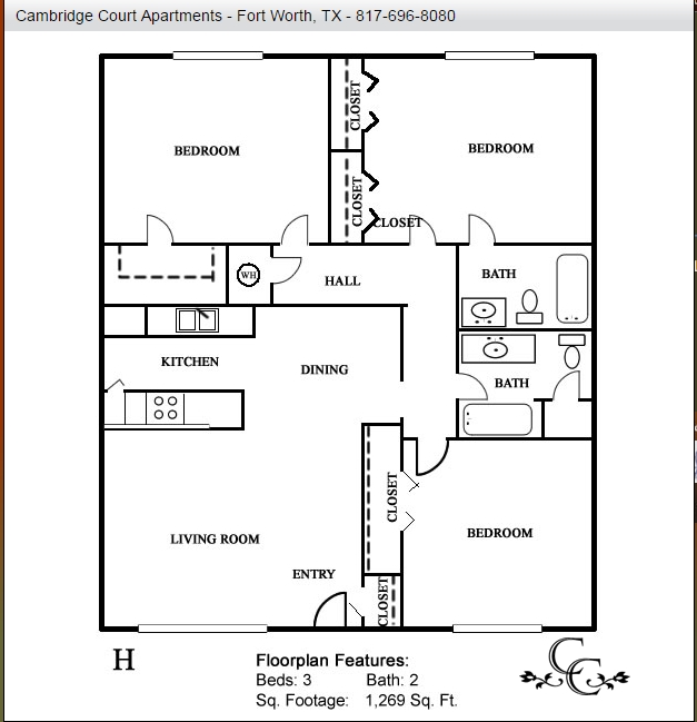 Plan H - Cambridge Court