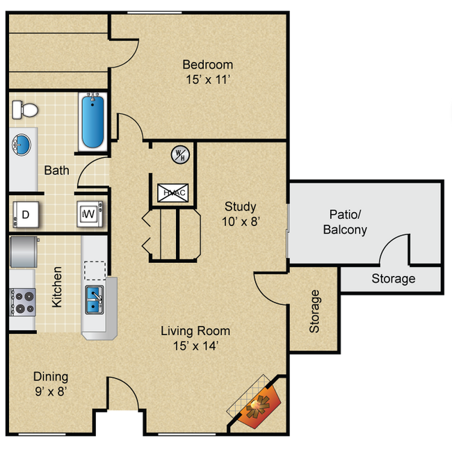 Floorplan - The Villages of Bent Tree Apartments