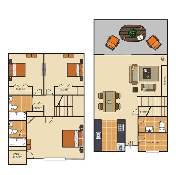 Bedford Hills apts.jpg 3x2.5.PNG - Bedford Hills Apartments