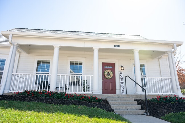 Cottage Entry with Porch - The Cottages of Highgrove
