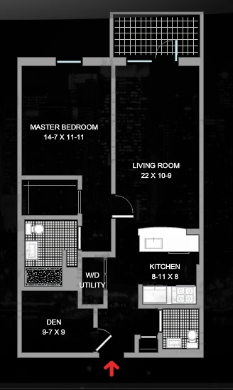 1BR/1.5BA - The Thread