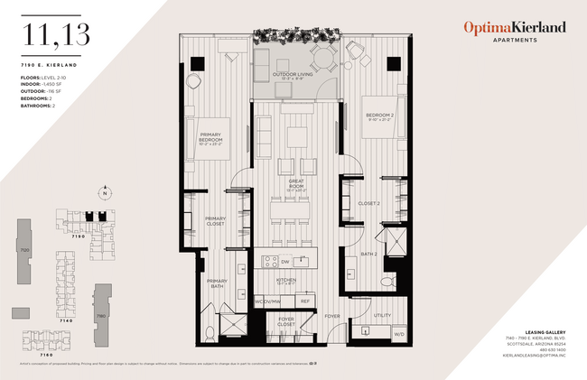 Floorplan - Optima Kierland Apartments