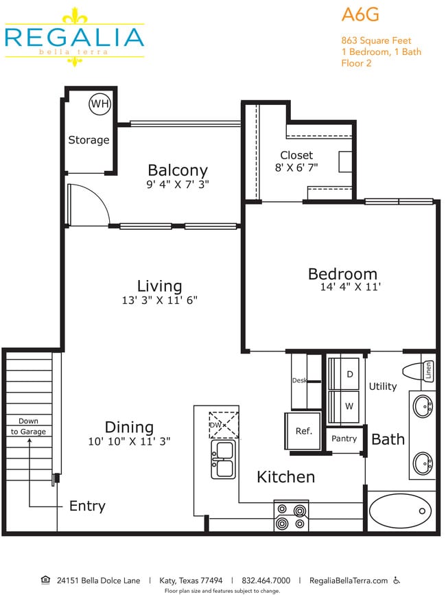 Floorplan - Regalia Bella Terra apartments